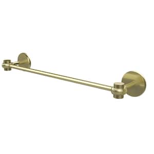 Satellite Orbit One Collection 18 in. Towel Bar with Twisted Accents in Satin Brass
