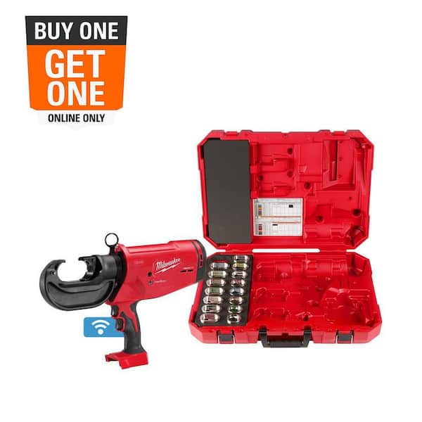 M18 18V Lithium-Ion Cordless FORCE LOGIC 750 MCM Crimper with #6-750 MCM Cu Dies