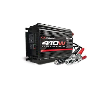 400-Watt Power Inverter with Battery Clamps and 12-Volt Male Adapter Plug
