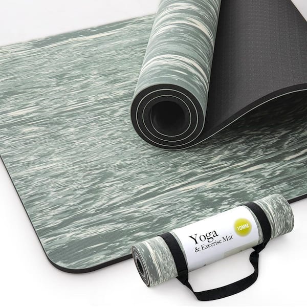 Light Grey 24 in. W x 72 in. L x 0.39 in. T Natural Rubber Gym Flooring Mat (12 sq. ft. )
