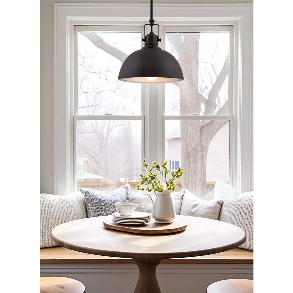 Belle 9" Adjustable Oil-Rubbed Bronze Industrial Pendant Light