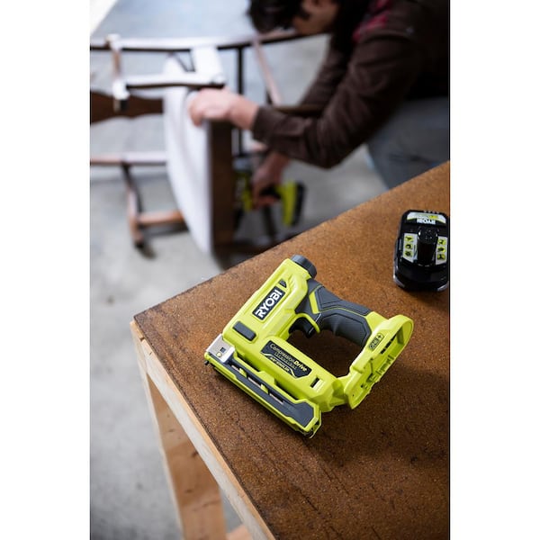 RYOBI - ONE+ 18V Compression Drive Cordless 3/8 in. Crown Stapler