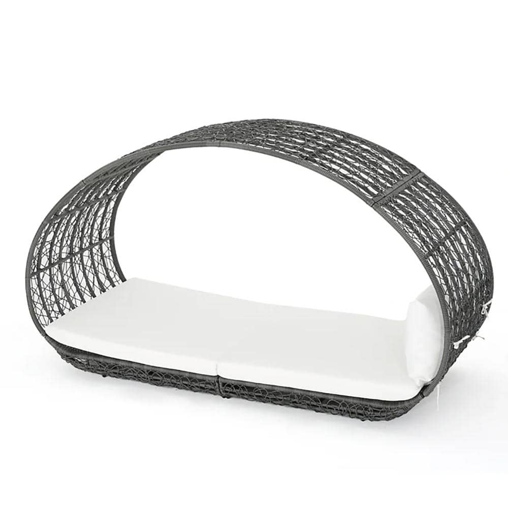Gray Outdoor Wicker Daybed with Water Resistant Cushion price history on PriceWatchPro