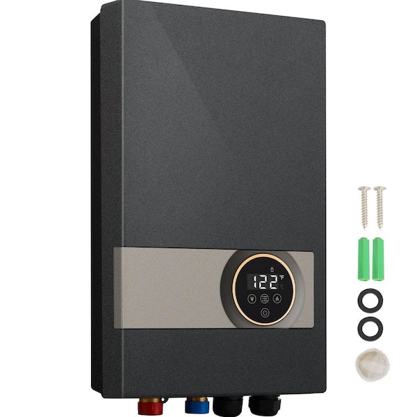 Instant Water Heater, 18kw Electric Tankless Water Boiler, Digital Temperature Display, 24 H Water Supply, ETL Listed