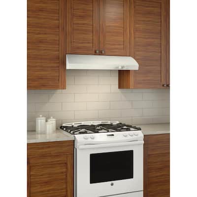 AR1 Series 30 in. 270 Max Blower CFM 4-Way Convertible Under-Cabinet Range Hood with Light in White