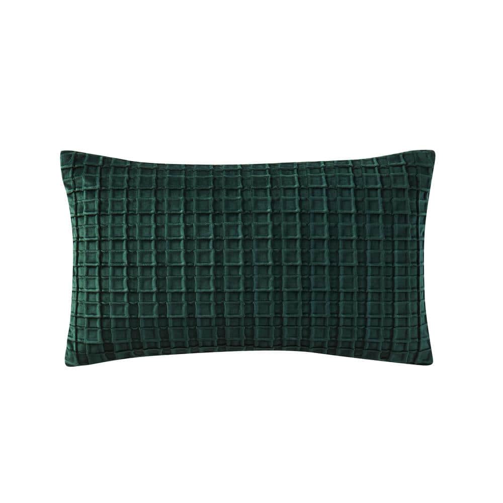 Alice Evergreen Polyester Boudoir Decorative Throw Pillow 12X20
