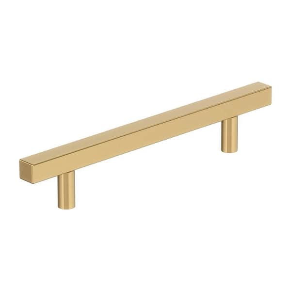 10-Pack Bar Pulls Square 5 1/16 in.  128mm  Modern Champagne Bronze Bar Cabinet Pulls