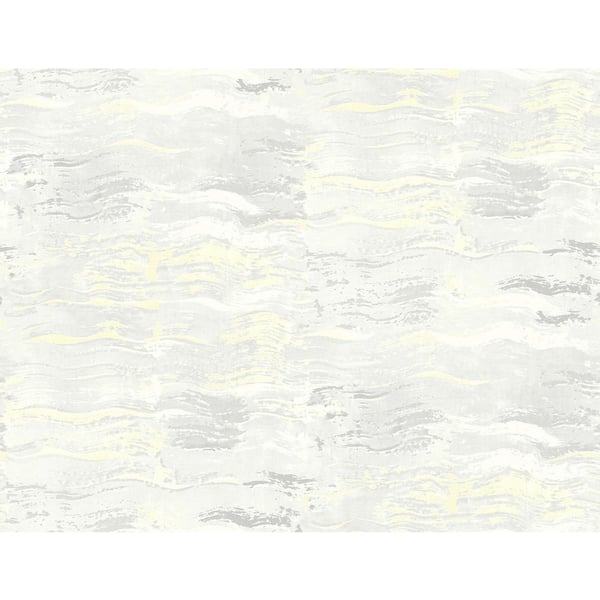 Seabrook Designs Graphic Wave Metallic Champagne and Gray Paper Strippable Roll (Covers 60.75 sq. ft.)