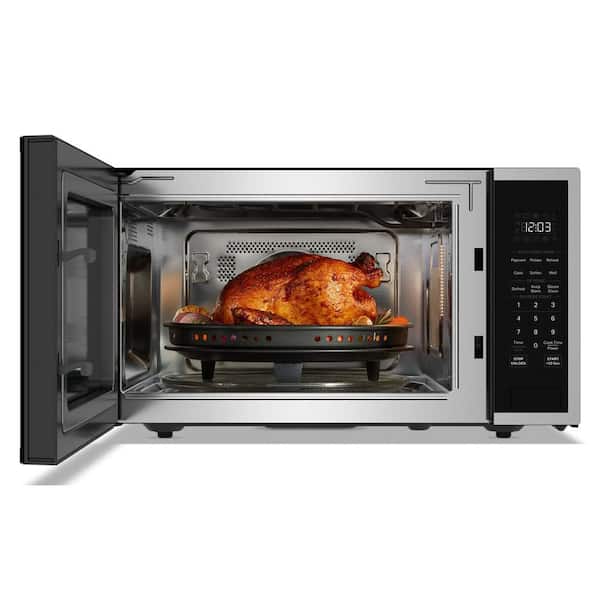 1.5 cu. ft. 1500 WElectric Countertop Microwave in PrintShield Stainless with Air Fry Function