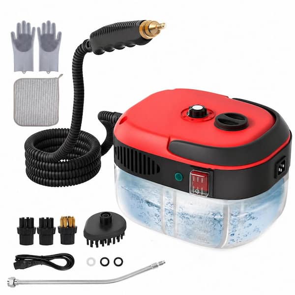 2500W Corded Handheld Pressurized Steam Cleaner for Couch, Auto, Floor, Multi-Surface Cleaning with High Pressure Steam