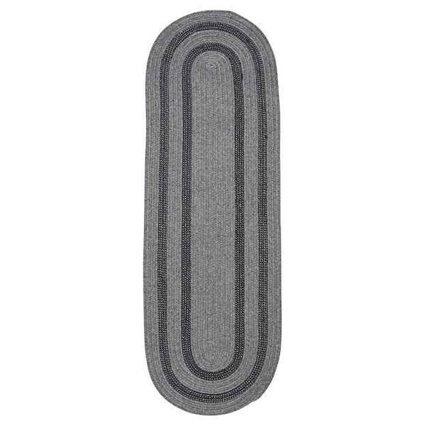 Home Decorators Collection Paige Greystone 2 ft. x 8 ft. Braided Runner Rug