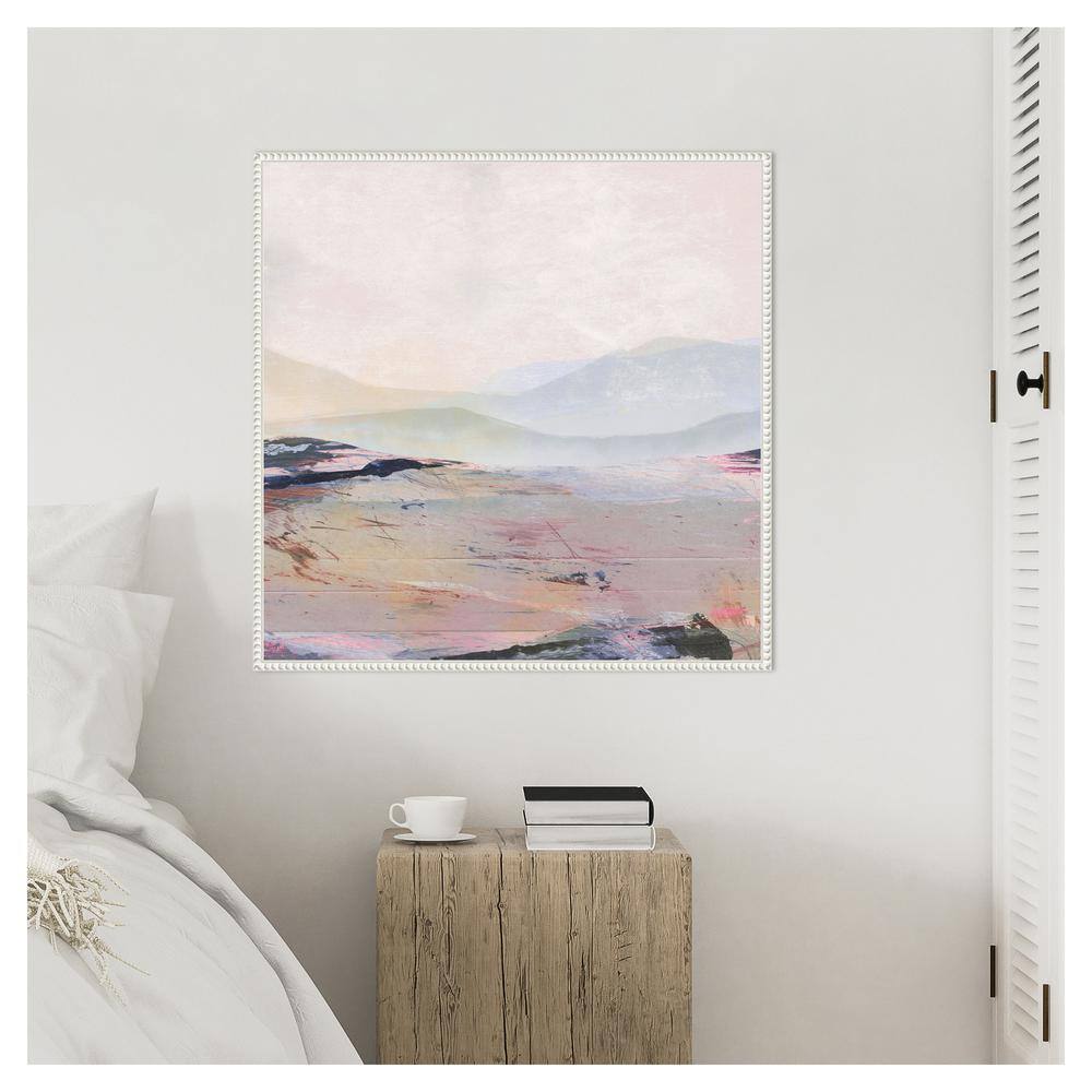30"x30" Beaded Framed Abstract Nature Canvas Wall Art