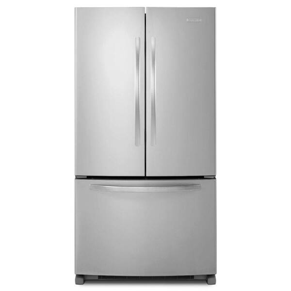 KitchenAid Architect Series II 20.0 cu. ft. French Door Refrigerator in Monochromatic Stainless Steel, Counter Depth
