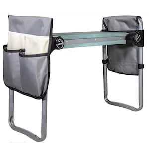 Upgraded Garden Kneeler and Seat, Foldable Gardening Stool with 2 Tool Pouches, with Wider & Softer EVA Kneeling Pad