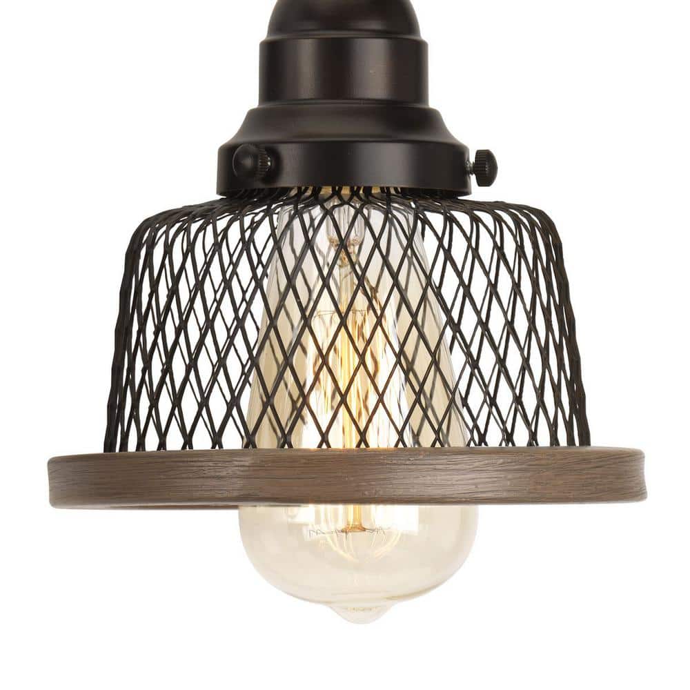 Tilley Antique Bronze 2-Light Industrial Bath Vanity Light