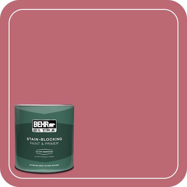 BEHR ULTRA 1 qt. #M140-5 Cherry Fizz Extra Durable Semi-Gloss Enamel Interior Paint & Primer
