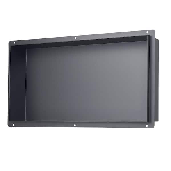 Recessed Shower Niche 13" x 25" x 4", Frameless Stainless Steel, Sealed Waterproof, Easy Install