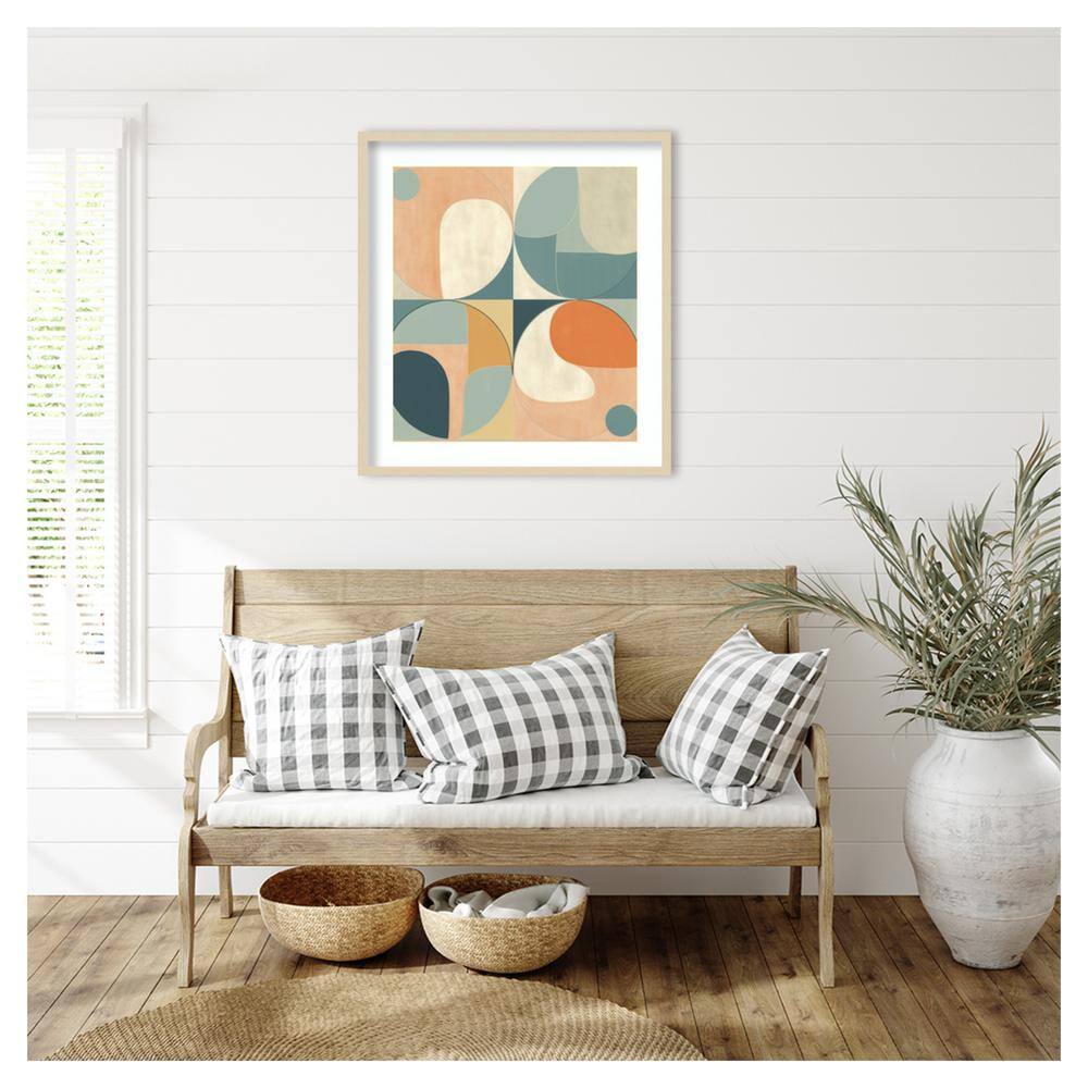 Shapes in Concert Abstract Geometric Framed Wall Art