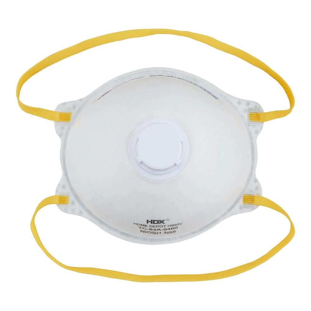 HDX N95 Disposable Respirator Valve Box (15-Pack) H950V - The Home