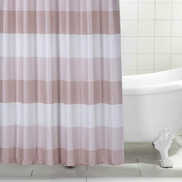 In Style Waffle Fabric Shower Curtain store Liner Blush Pink