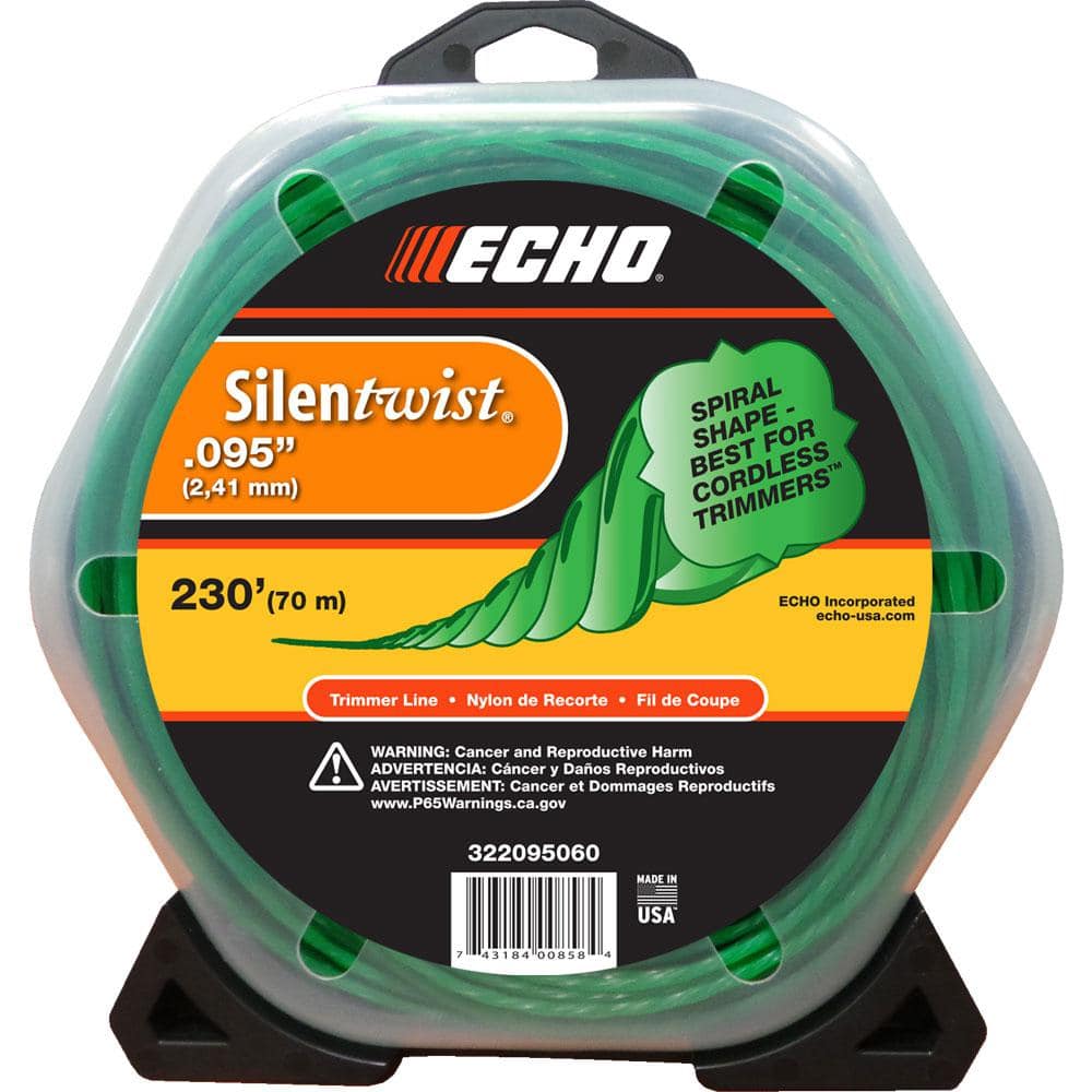 ECHO 0.095 Silentwist Trimmer Line ft.) Large Clam 322095060 - The Home Depot