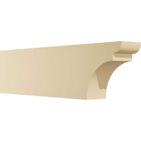 Ekena Millwork Standard Yorktown 4 in. W x 8 in. H x 30 in. D Signature Urethane Rafter Tail Outlooker