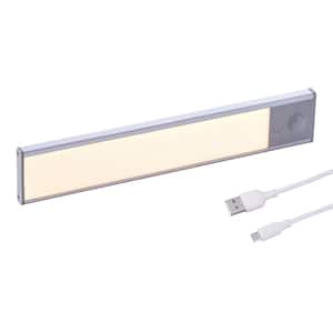 9 in. LED Warm White 1-Bar Rechargeable Under Cabinet Lighting Kit