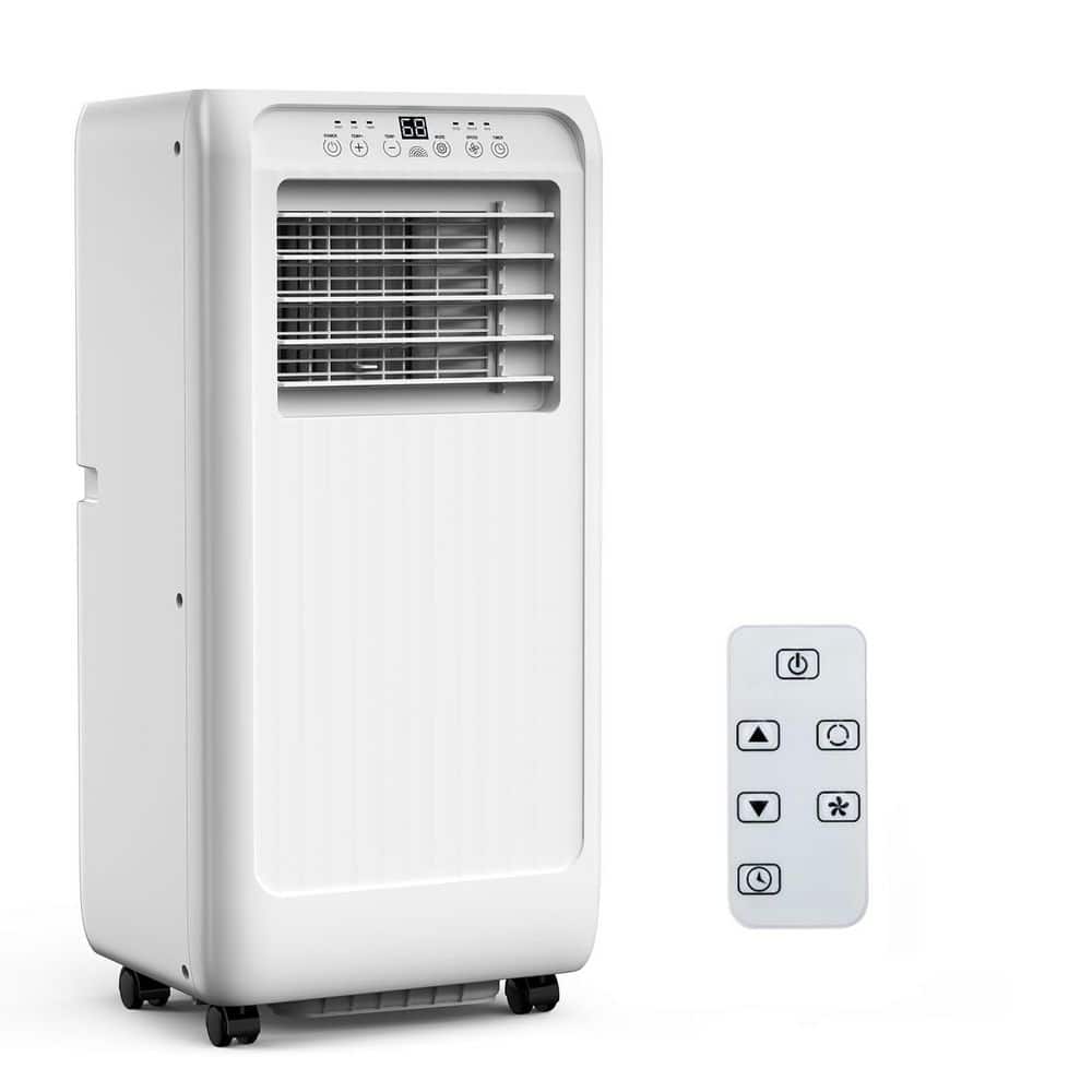 8000 BTU (DOE) 5000 BTU (SACC) Portable Air Conditioner Cools 300 sq. ft with Fast Cooling, Fun, Dehumidifier in White price history on PriceWatchPro