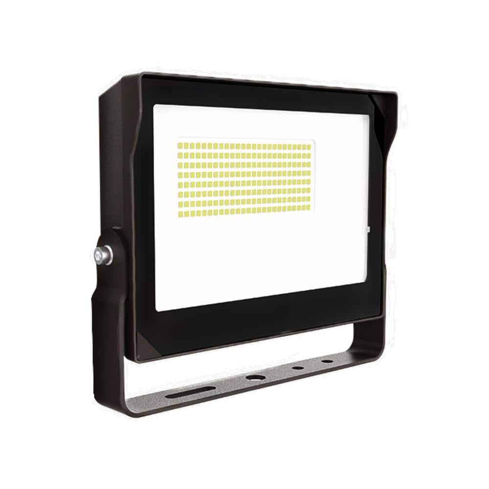 MEDINAH POWER 400-Watt Equivalent Integrated LED Outdoor Bronze