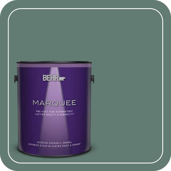 BEHR MARQUEE 1 gal. #S430-6 Forest Edge One-Coat Hide Eggshell Enamel Interior Paint & Primer
