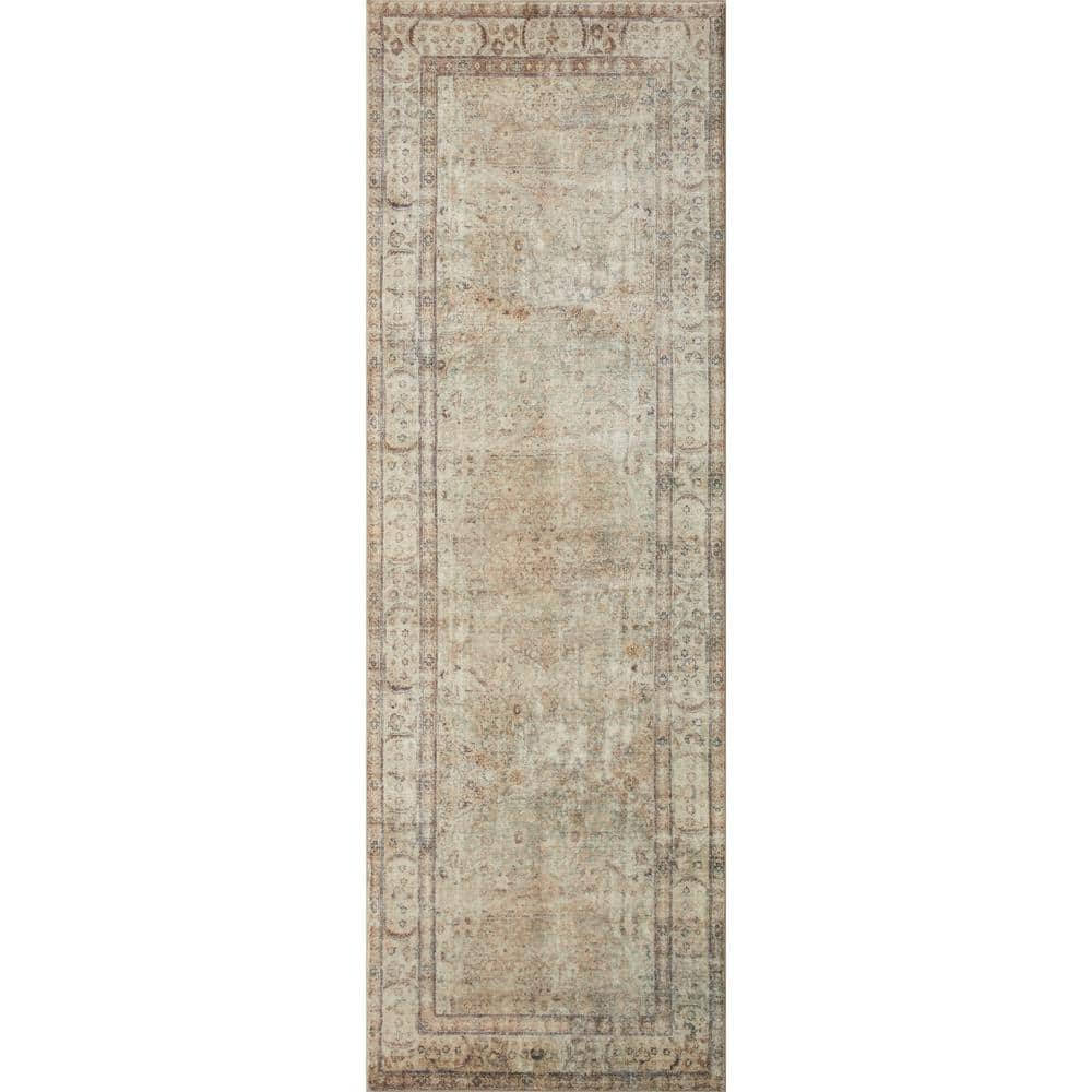 Antique Sage Rectangular 5' x 7' Synthetic Area Rug