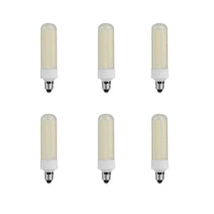75-Watt Equivalent Bright White (3000K) T4 Mini Candelabra E11 Base Decorative LED Light Bulb (6-Pack)