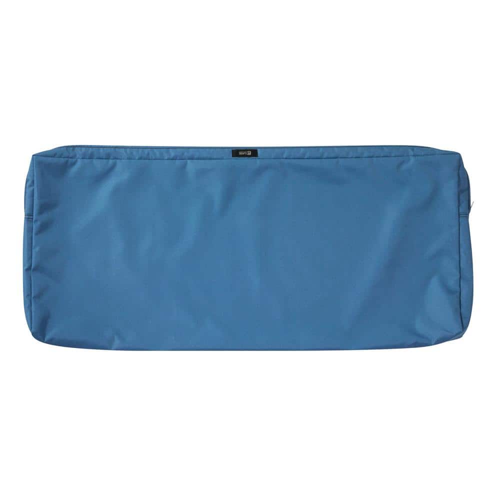 Ravenna Water-Resistant 48 in. x 18 in. x 3 in. Patio Bench/Settee Cushion Slip Cover, Empire Blue price history on PriceWatchPro