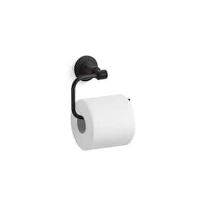 Torrington Wall Mounted Toilet Paper Holder in Matte Black