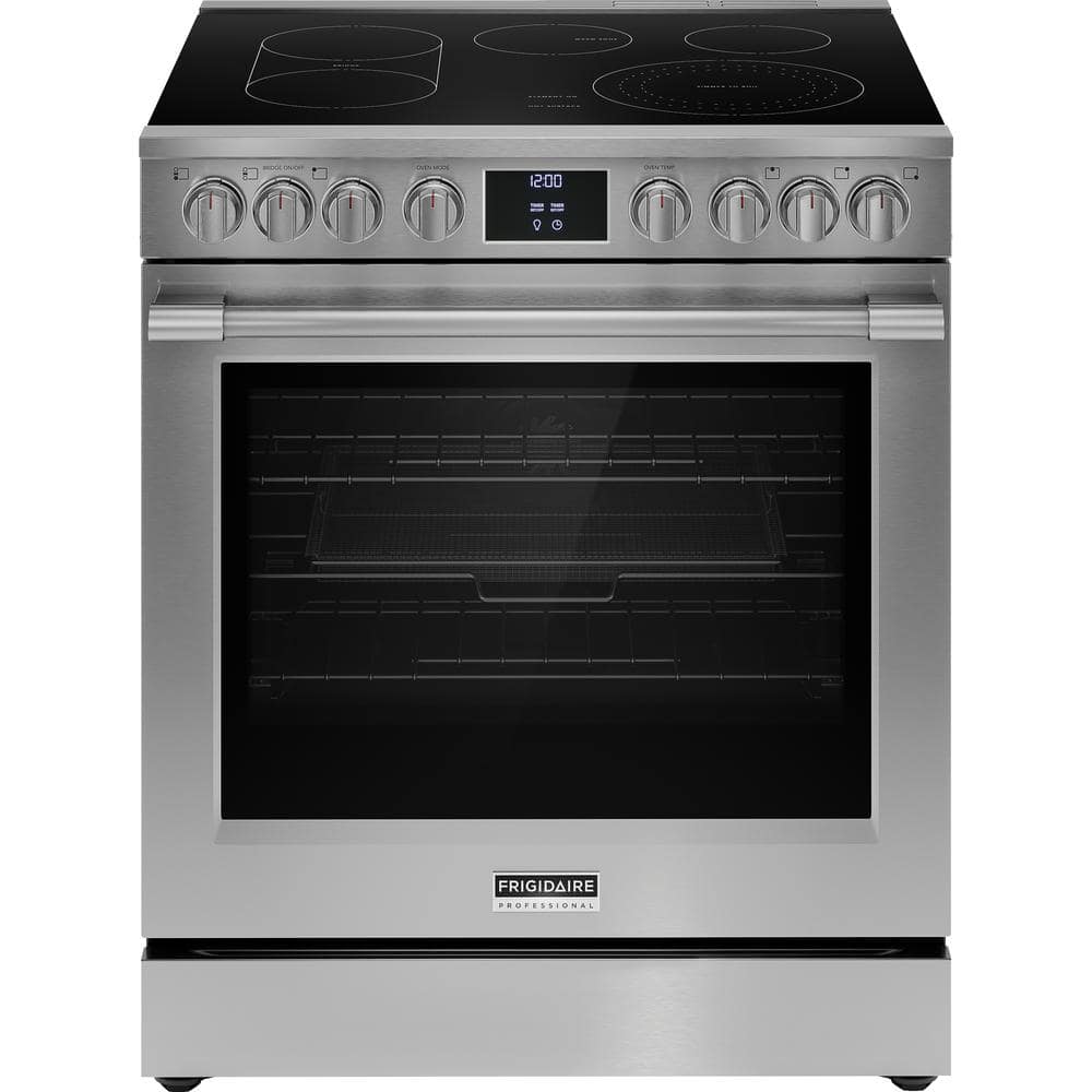 Professional 30 in. 5 Element Slide-In Electric Range in Stainless Steel with Air Fry and Total Convection -  Frigidaire, PCFE3080AF