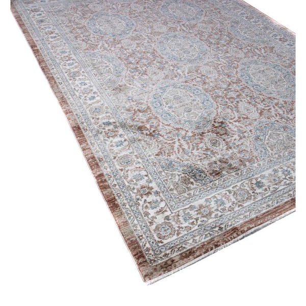 Legacy Dusty Rose 3 ft. x 8 ft. (2 ft. 6 in. x 8 ft.) Geometric Transitional Runner Rug