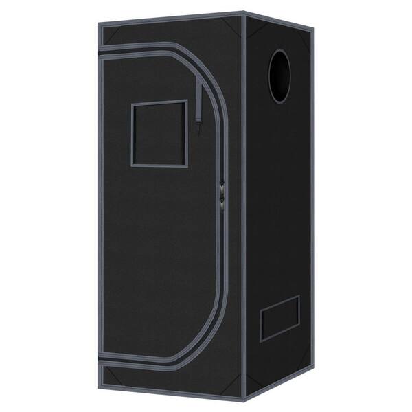 3 ft. x 3 ft. Mylar Grow Tent 36 x 36 x 72 Reflective Grow Tent with Removable Water-Proof Floor and Roof for Planting