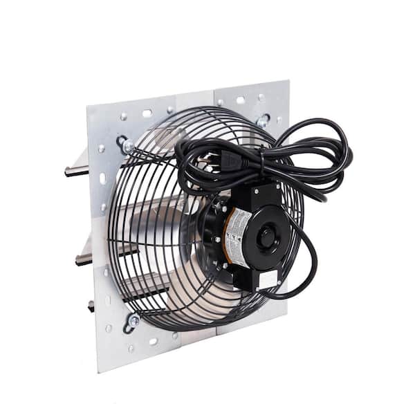 650 CFM Shutter Exhaust Fan Gable Mounted, 10 in. Propeller