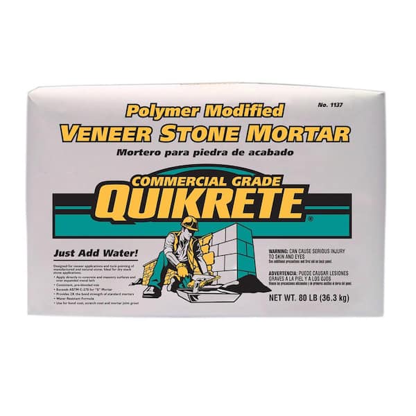 Quikrete 80 lb. Polymer Modified Veneer Stone Mortar Mix