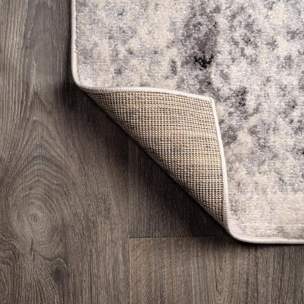 Dune Cream & Gray Modern Abstract Synthetic 5' x 8' Area Rug