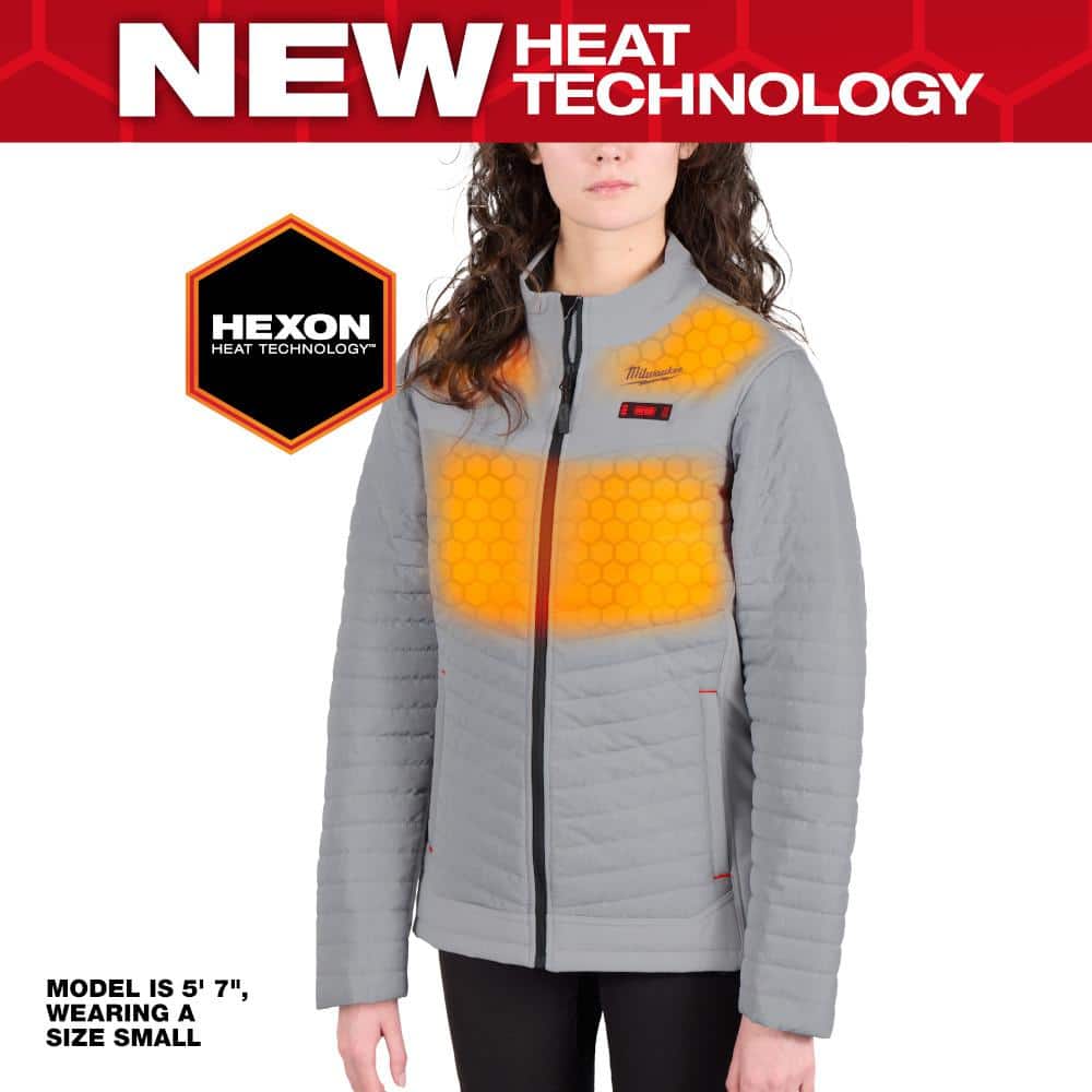 Women's Small M12 12V Lithium-Ion Cordless AXIS Gray Heated Jacket Kit with (1) 3.0 Ah Battery and Charger price history on PriceWatchPro