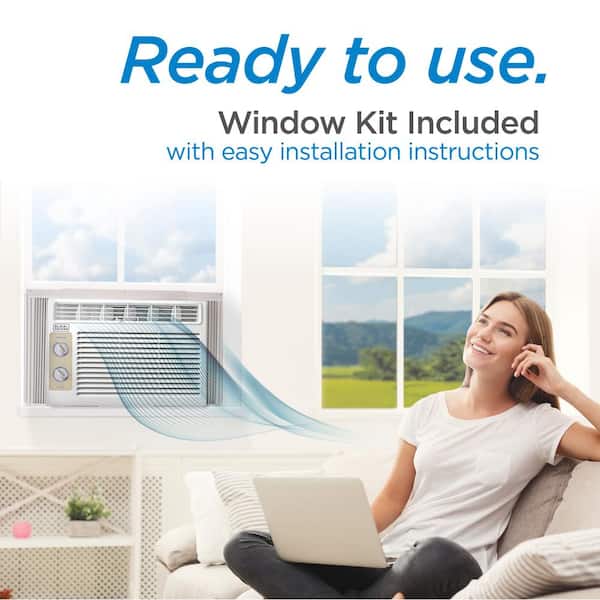 5,000 BTU 115V Window Air Conditioner Cools 150 Sq. Ft. in White