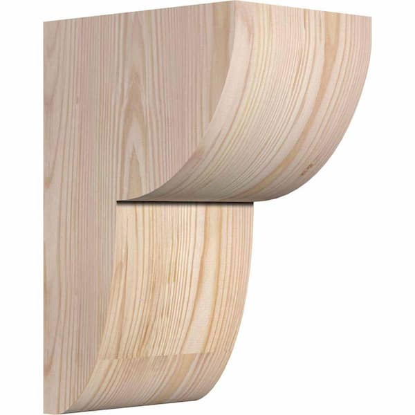 Ekena Millwork 6 in. x 8 in. x 12 in. Douglas Fir Carmel Smooth Corbel