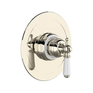 Edwardian 1-Handle Tub and Shower Trim Kit in Polished Nickel
