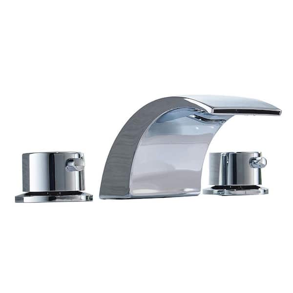 matrix decor 8 in. Widespread 2-Handle Bathroom Faucet in Chrome