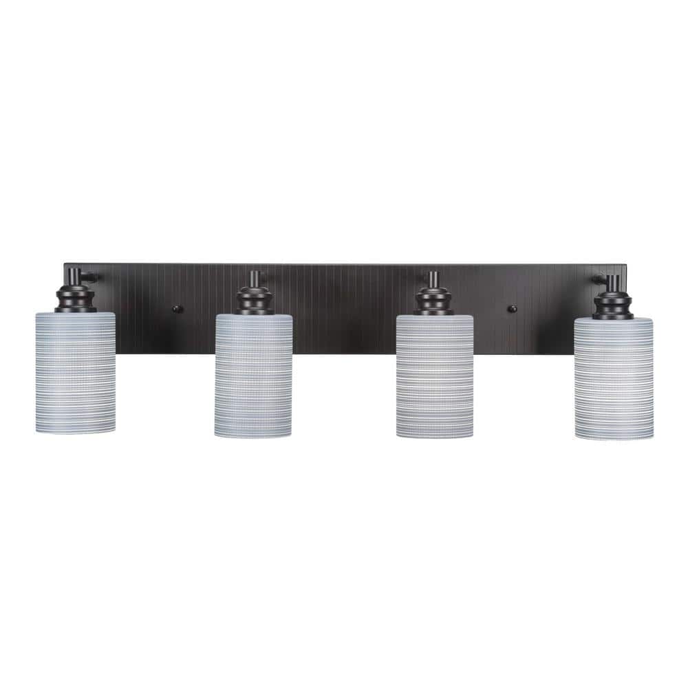 Albany 31 in. 4-Light Espresso Vanity Light