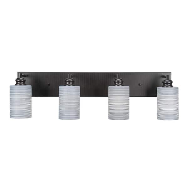 Unbranded Albany 31 in. 4-Light Espresso Vanity Light