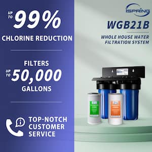 2-Stage Whole House Water Filtration System, Reduces up to 99% Chlorine