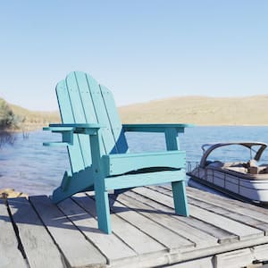 Lake Blue Folding Plastic Adirondack Chair Patio Chairs Lawn Chair Outdoor Chairs