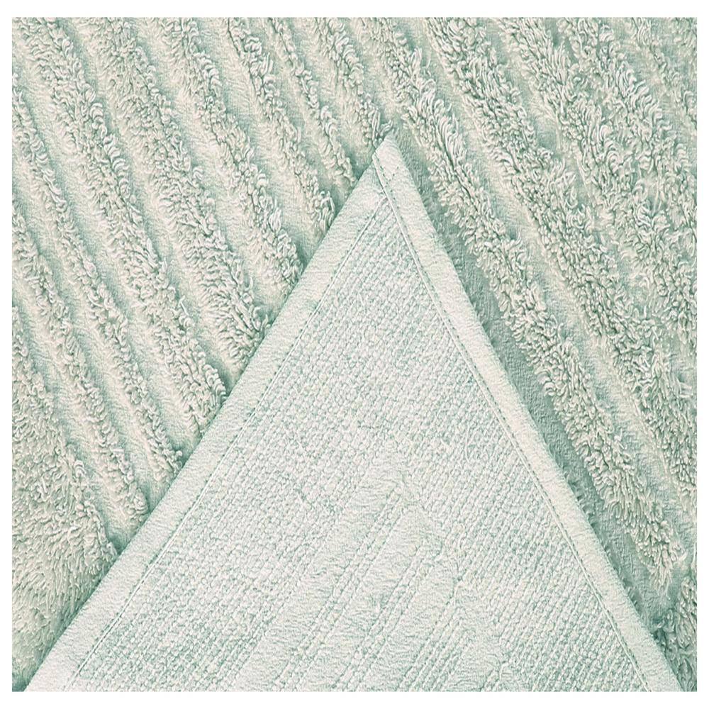 Sage Cotton Twin Reversible Bedspread Set with Textured Accent